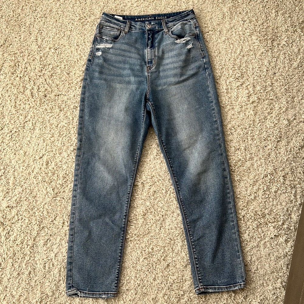 Too big for me. Mom jeans curvy